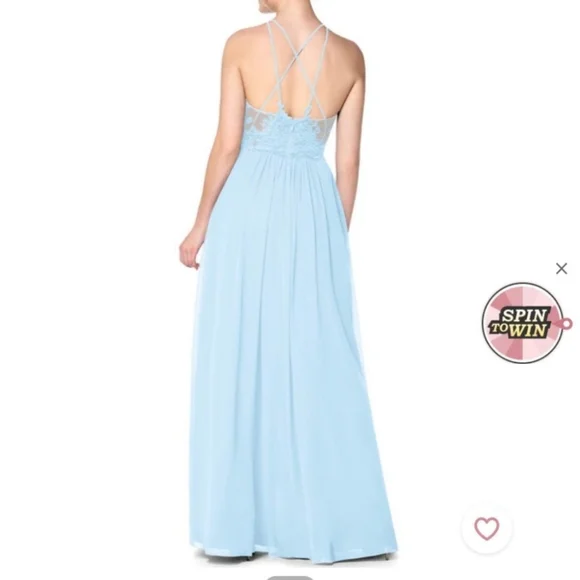 Sky Blue Azazie Bridesmaid Formal Dress - Picture 2 of 4